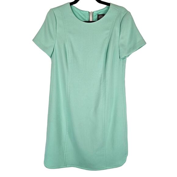 Vince Camuto Mint Green Split Hem Short Sleeve Knee Length Cocktail Dress 10 - Picture 1 of 11